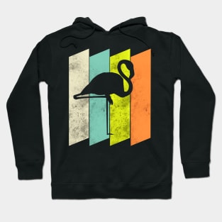 Silueta de flamenco dobre fondo de color grounge Hoodie